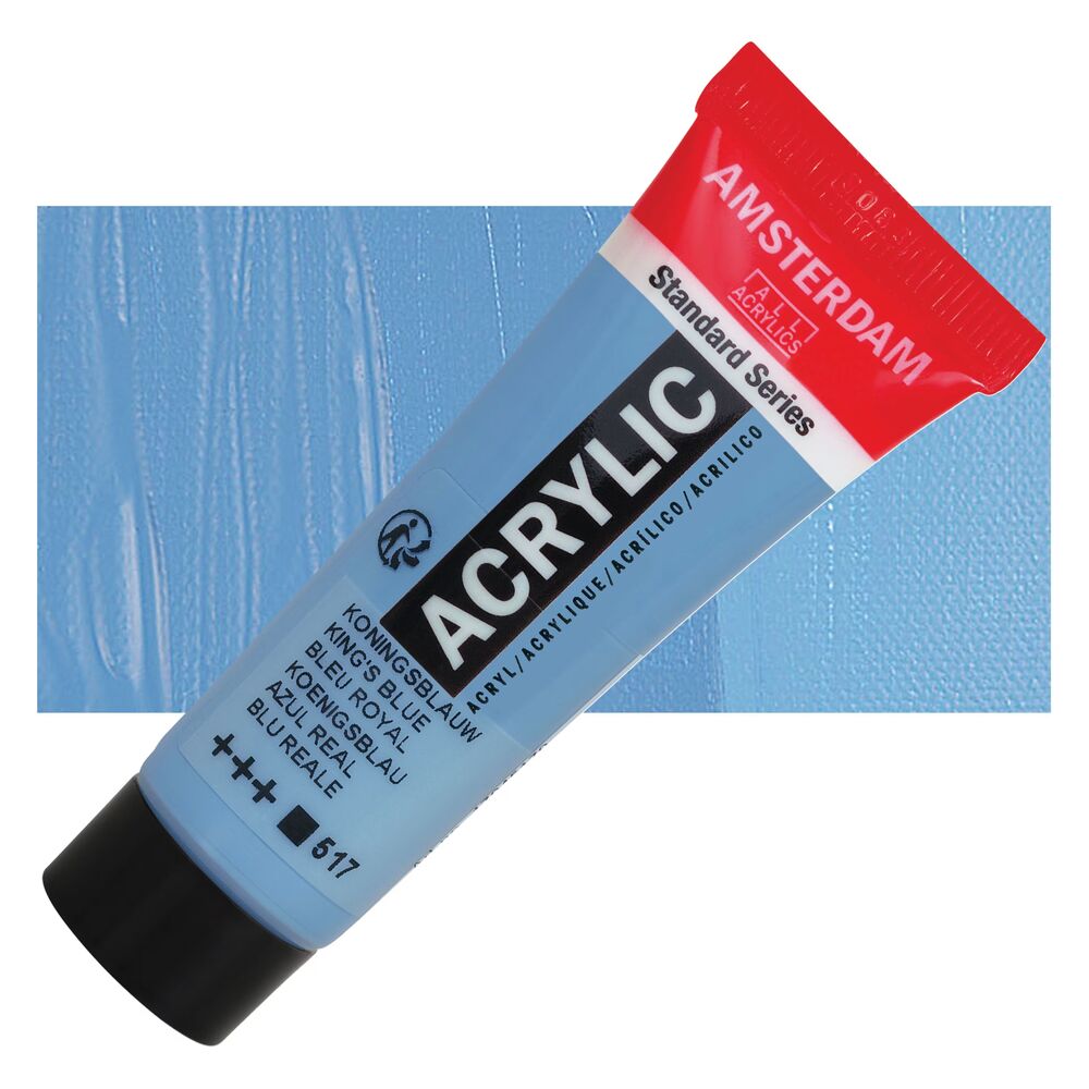 رنگ اکریلیک آمستردام 120 میل تکی کد King's Blue - 517