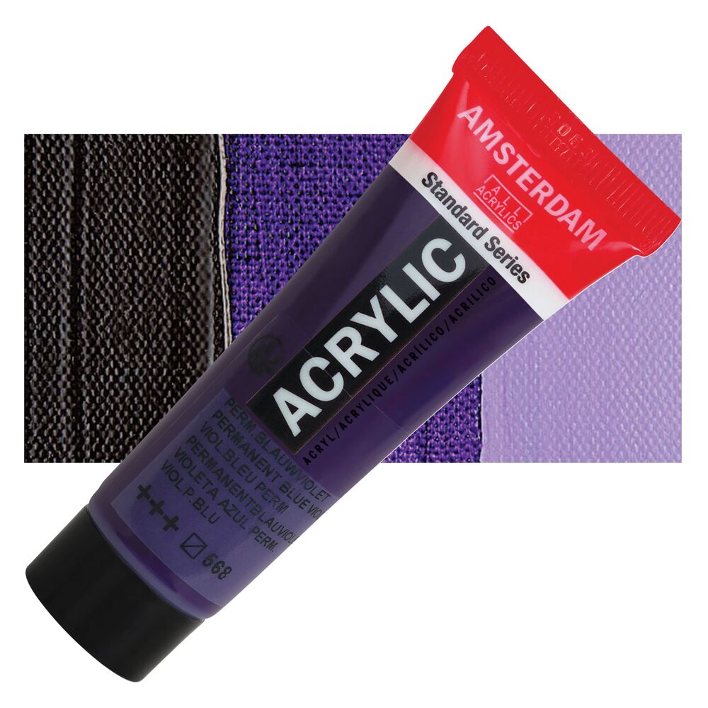رنگ اکریلیک آمستردام 120 میل تکی کد Permanent Blue Violet - 568