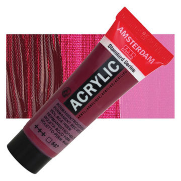رنگ اکریلیک آمستردام 120 میل تکی کد Permanent Red Violet - 567