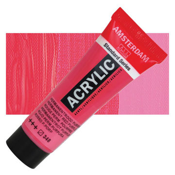 رنگ اکریلیک آمستردام 120 میل تکی کد Permanent Red Purple - 348