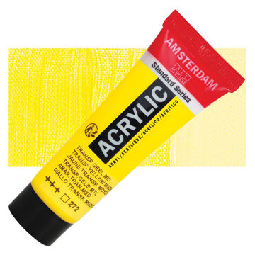 رنگ اکریلیک آمستردام 120 میل تکی کد Transparent Yellow Medium - 272