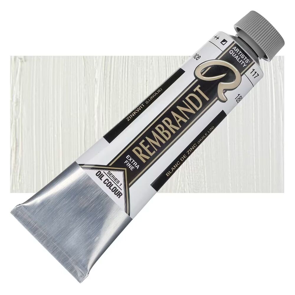رنگ روغن رامبراند 40 میل تکی کد Zinc White - 117