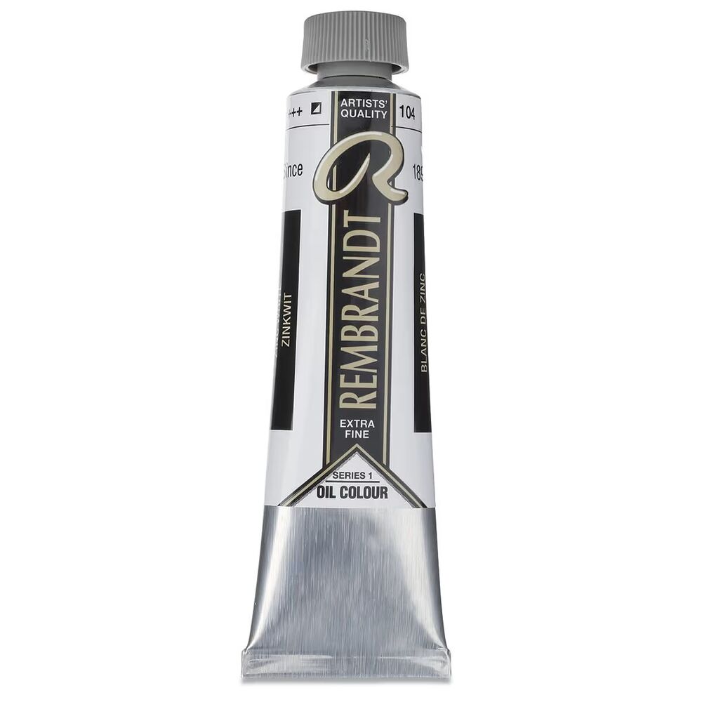 رنگ روغن رامبراند 40 میل تکی کد Zinc White - 104
