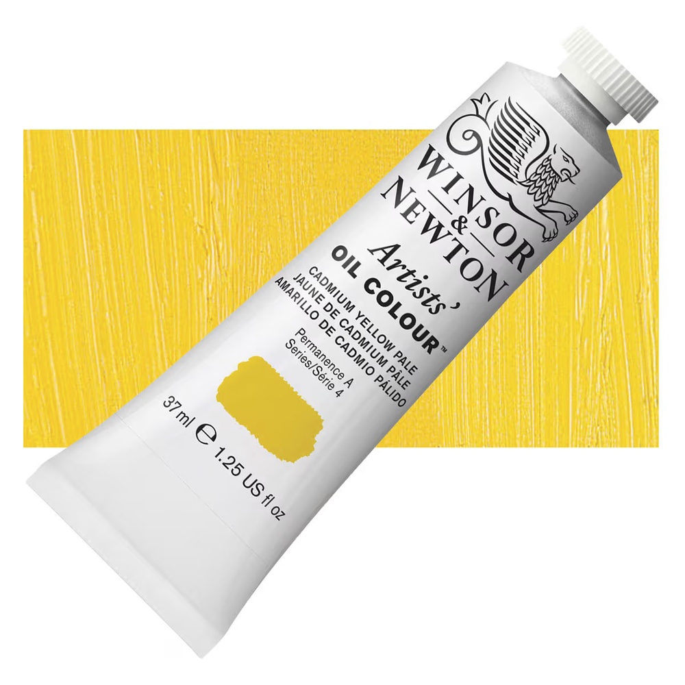 رنگ روغن وینزور آرتیست 37 میل تکی کد 118 - Cadmium Yellow Pale