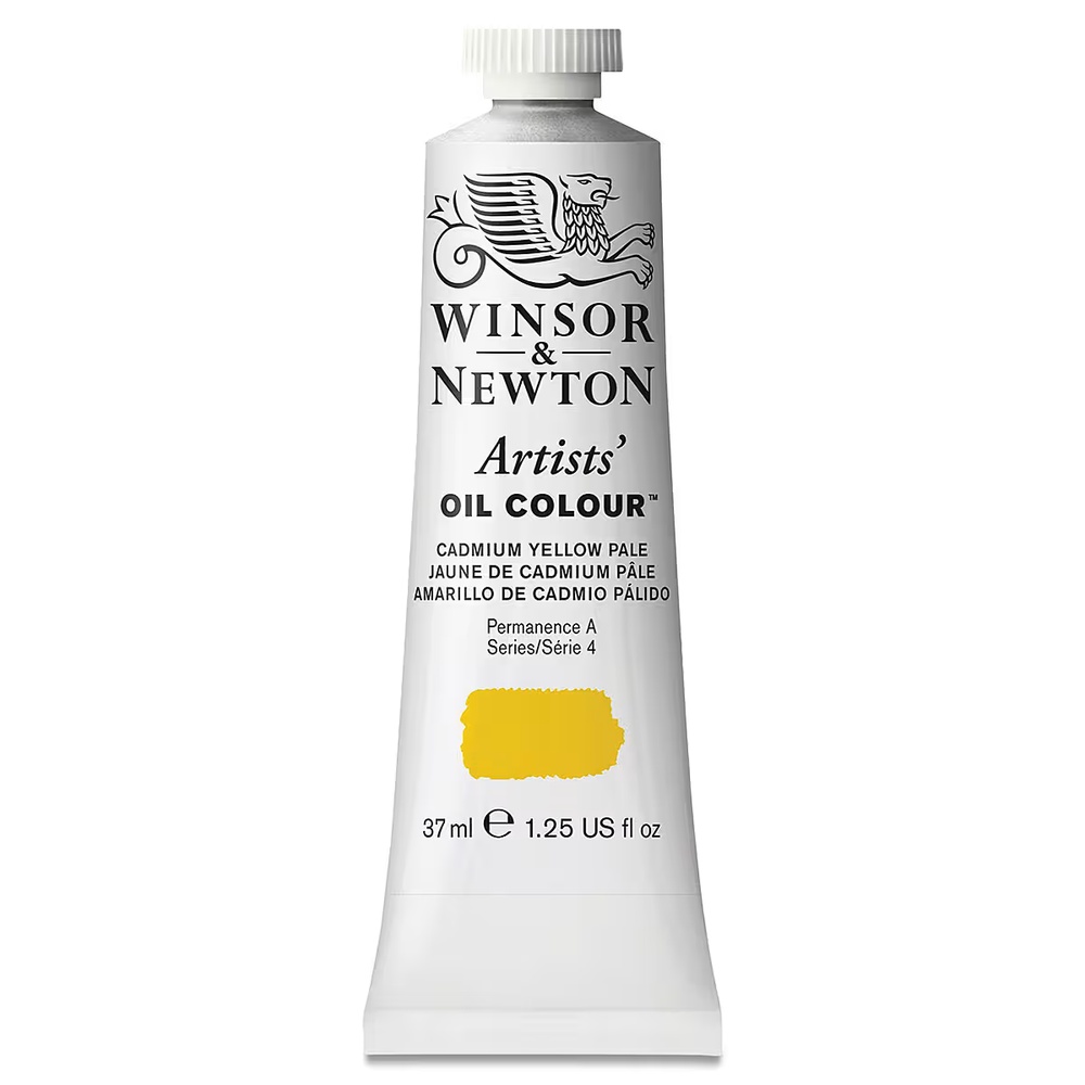رنگ روغن وینزور آرتیست 37 میل تکی کد 118 - Cadmium Yellow Pale