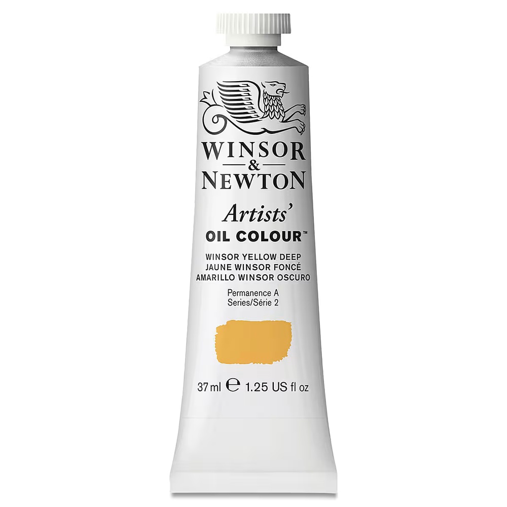 رنگ روغن وینزور آرتیست 37 میل تکی کد Winsor Yellow Deep - 731