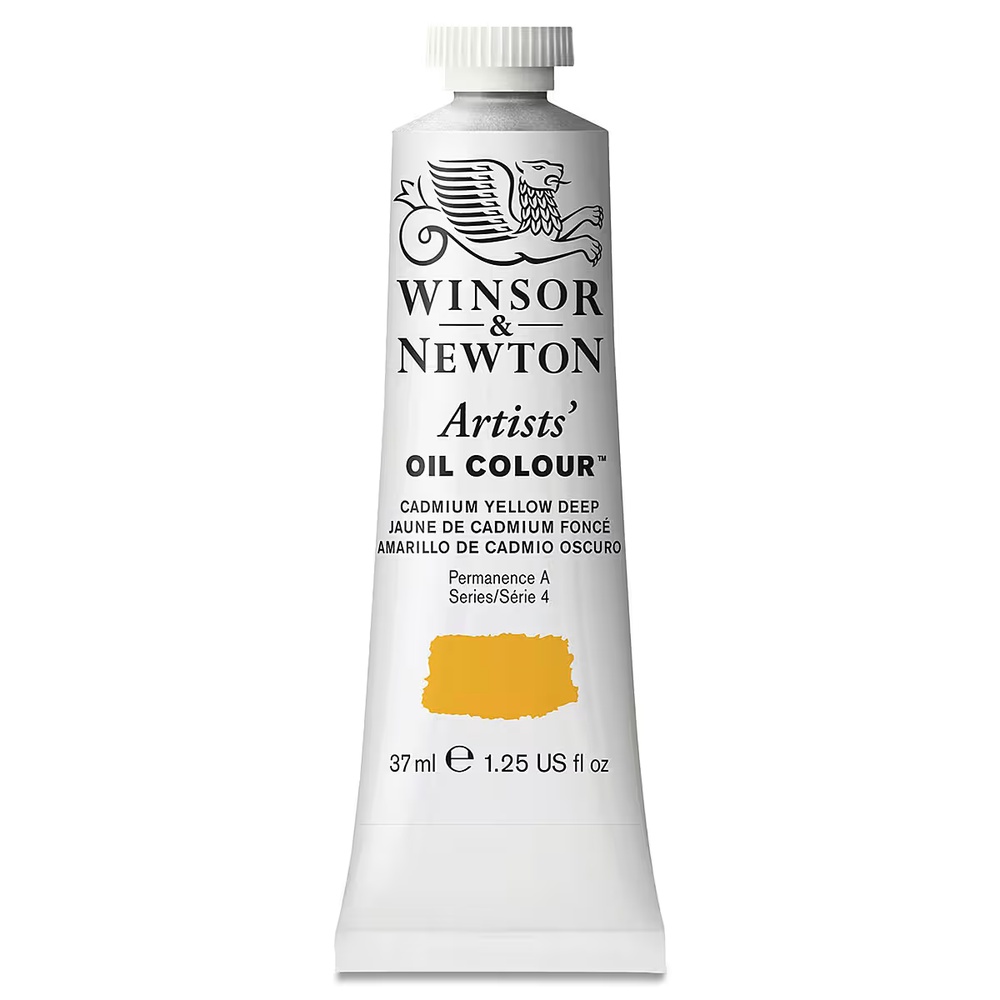 رنگ روغن وینزور آرتیست 37 میل تکی کد 111 - Cadmium Yellow Deep