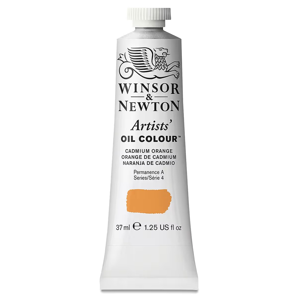 رنگ روغن وینزور آرتیست 37 میل تکی کد 089 - Cadmium Orange