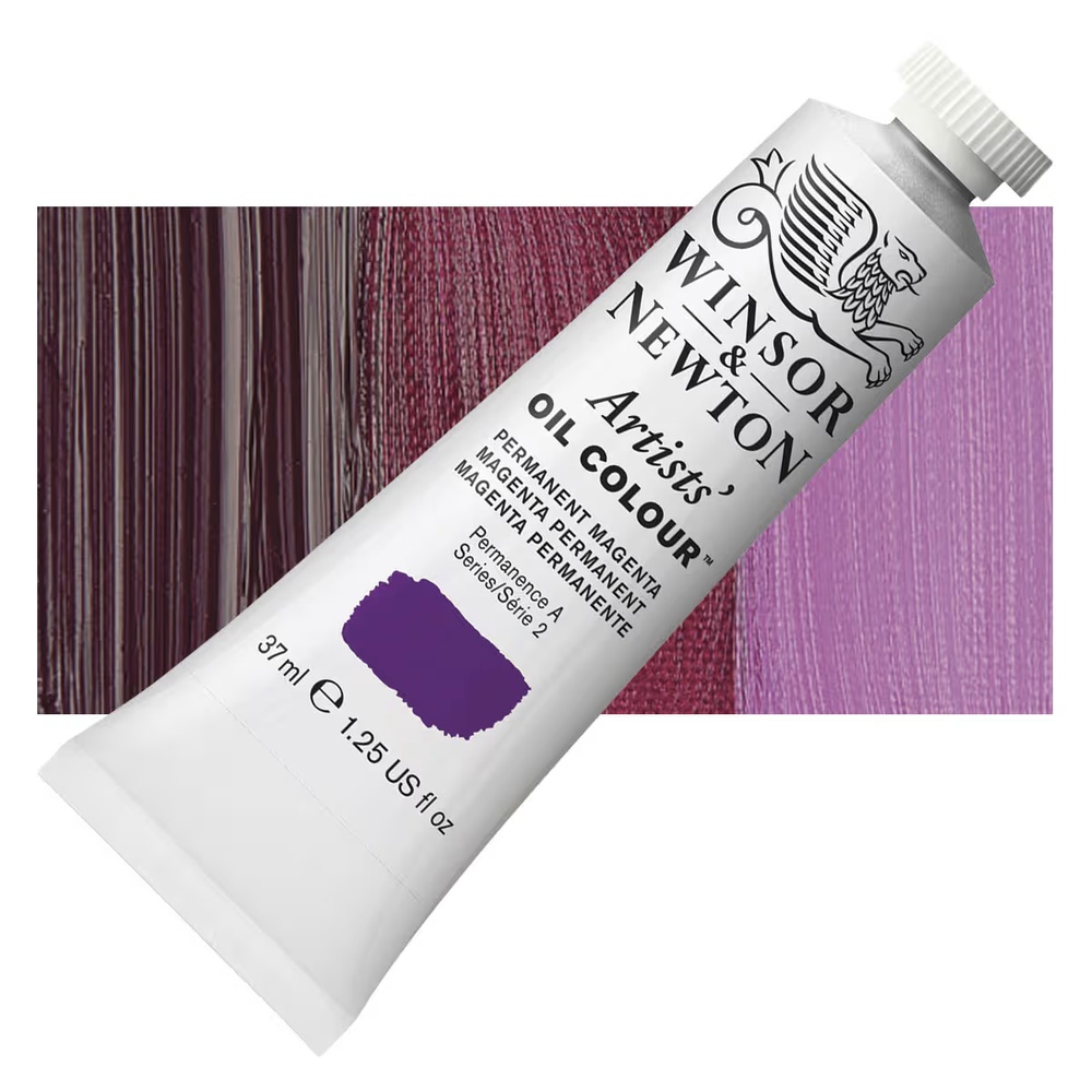 رنگ روغن وینزور آرتیست 37 میل تکی کد 489 - Permanent Magenta