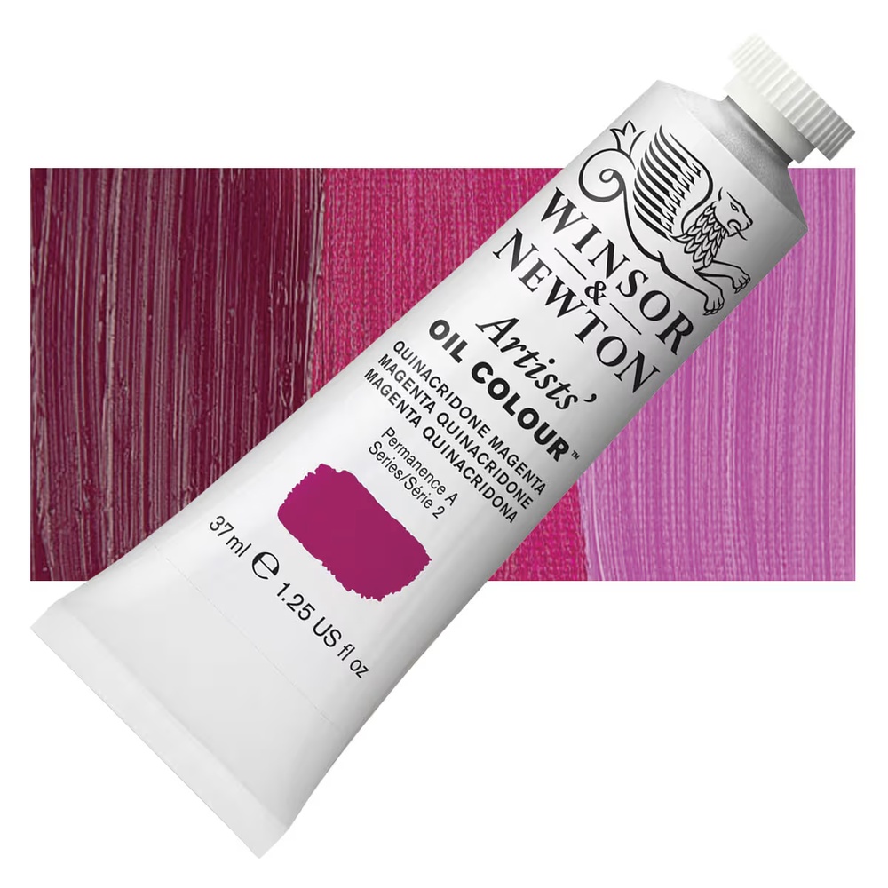 رنگ روغن وینزور آرتیست 37 میل تکی کد 545 - Quinacridone Magenta