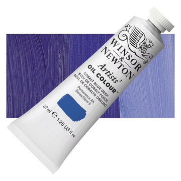 رنگ روغن وینزور آرتیست 37 میل تکی کد 180 - Cobalt Blue Deep