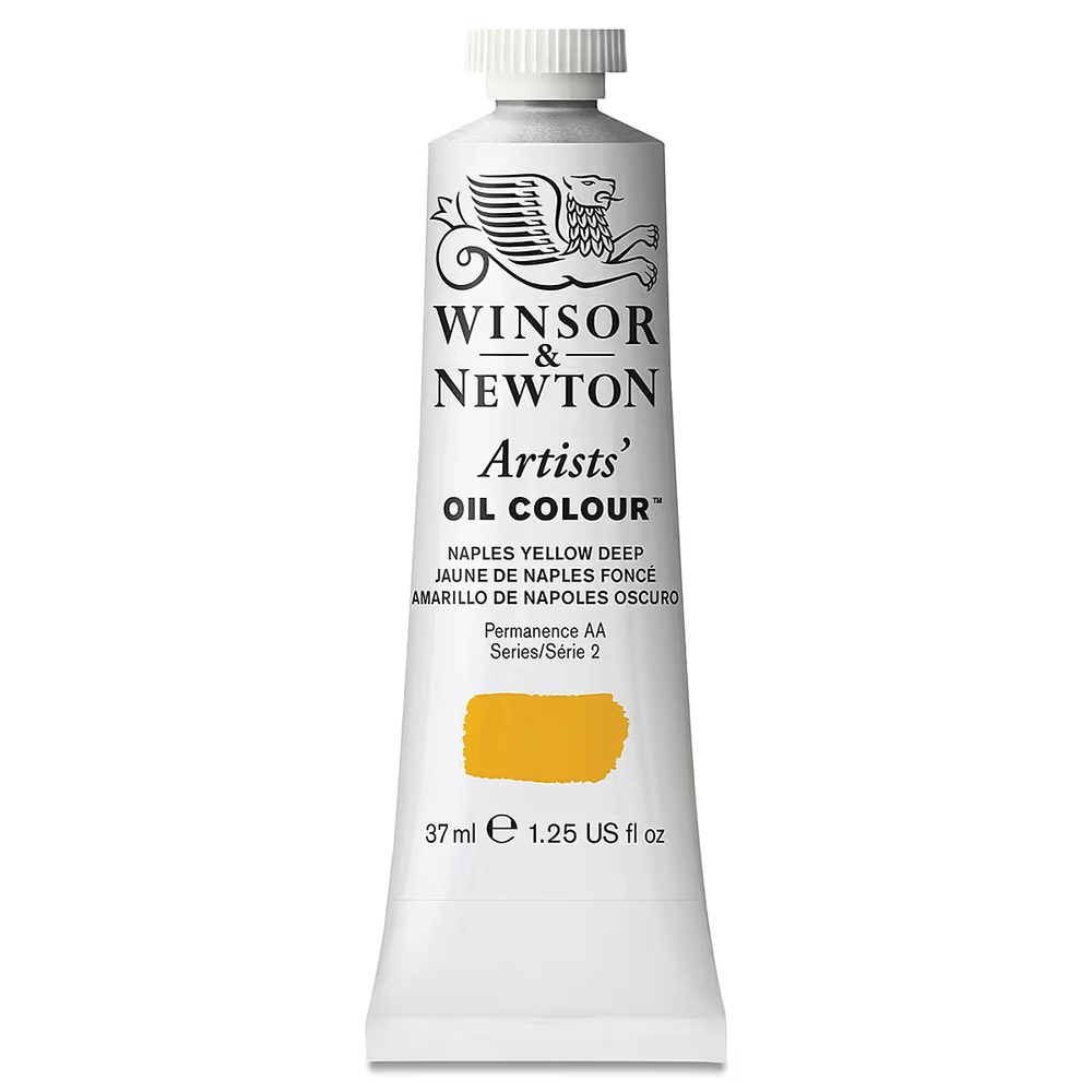 رنگ روغن وینزور آرتیست 37 میل تکی کد Naples Yellow Deep - 425