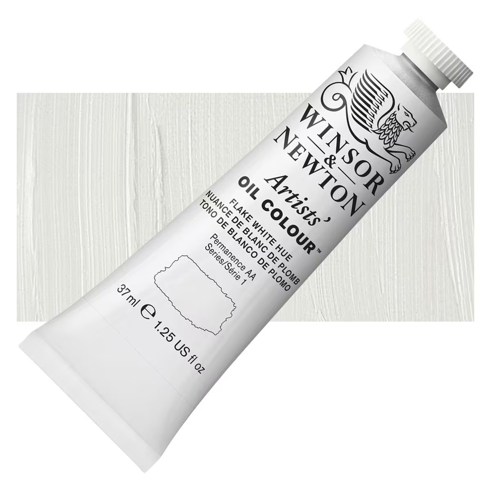 رنگ روغن وینزور آرتیست 37 میل تکی کد 242 - Flake White hue