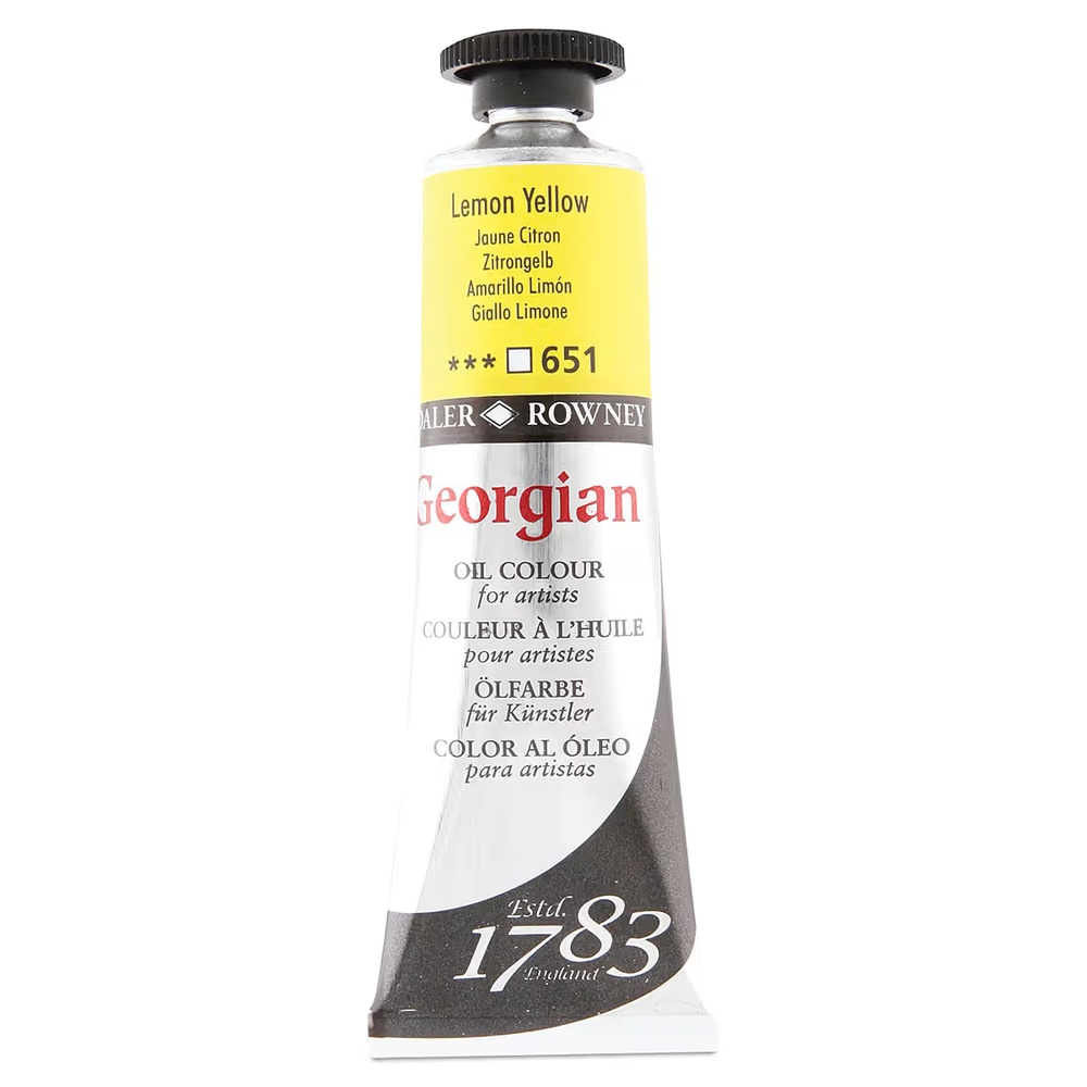 رنگ روغن جورجین دالررونی 38 میل تکی کد Lemon Yellow G - 651