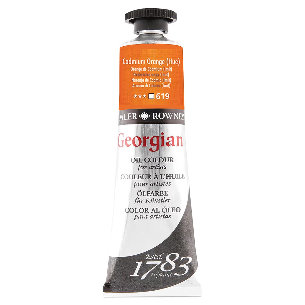 رنگ روغن جورجین دالررونی 38 میل تکی کد Cadmium Orange Hue G - 619
