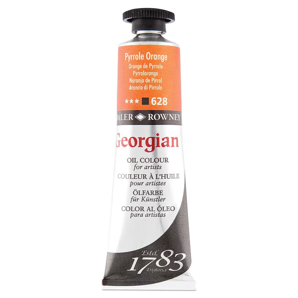 رنگ روغن جورجین دالررونی 38 میل تکی کد Pyrrole Orange G - 628