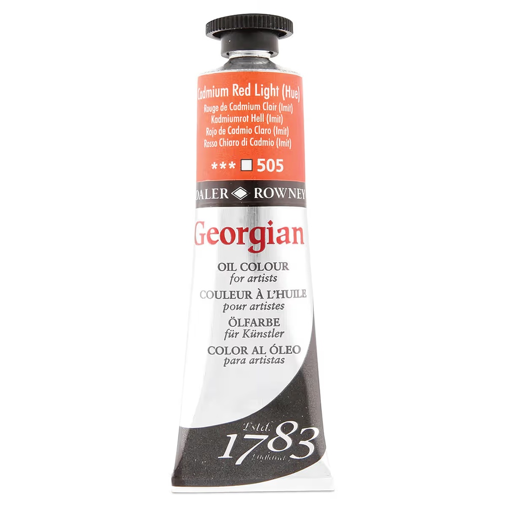 رنگ روغن جورجین دالررونی 38 میل تکی کد Cadmium Red Light Hue G - 505