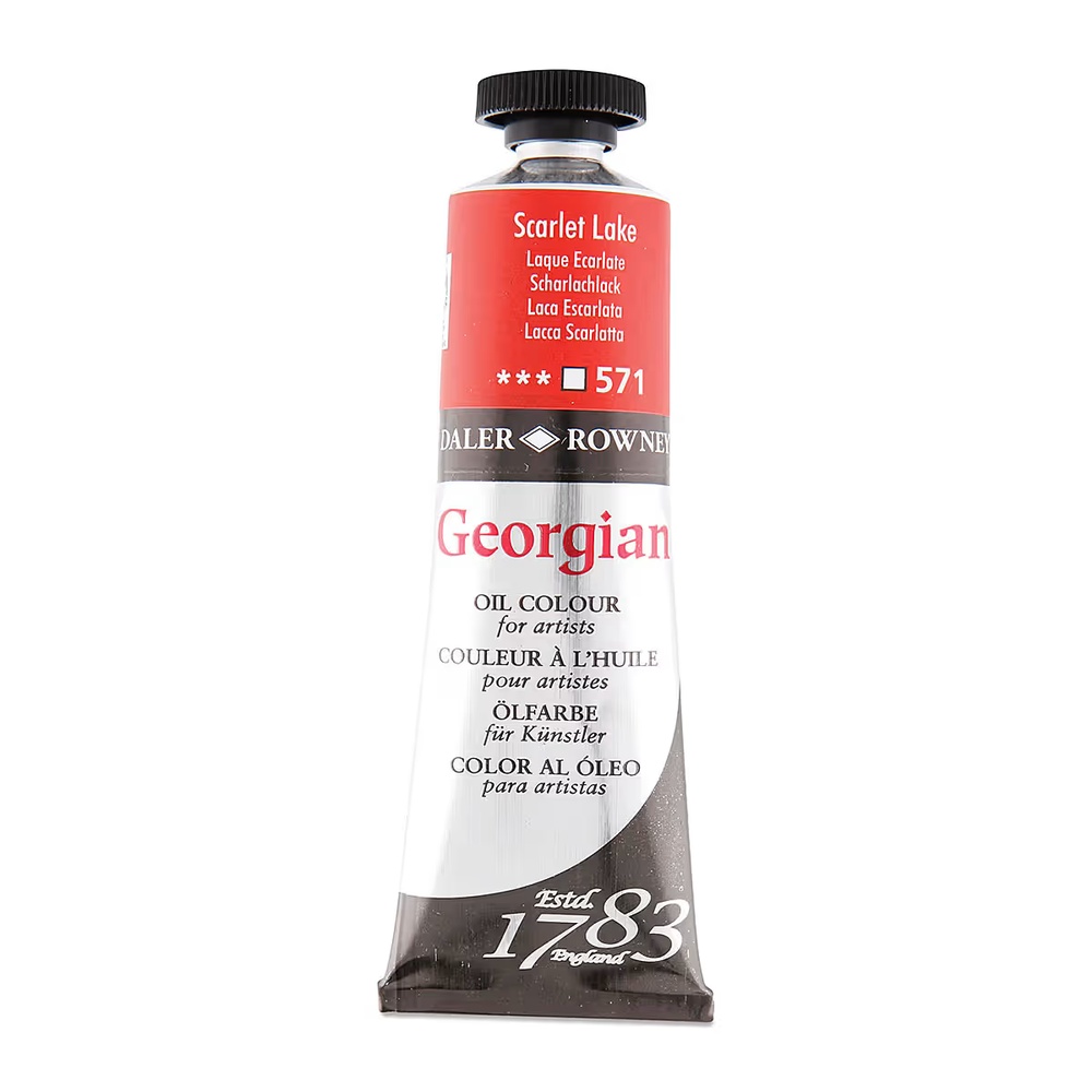 رنگ روغن جورجین دالررونی 38 میل تکی کد Scarlet Lake G - 571