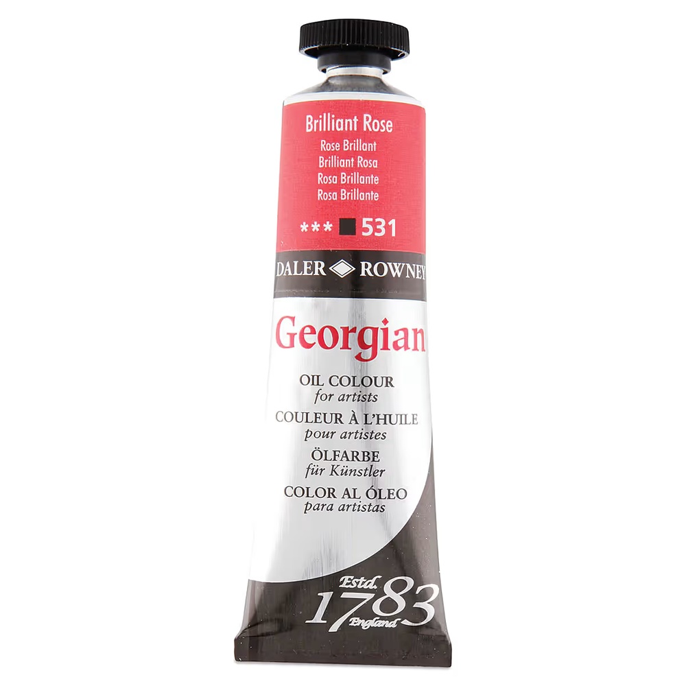 رنگ روغن جورجین دالررونی 38 میل تکی کد Brilliant Rose G - 531