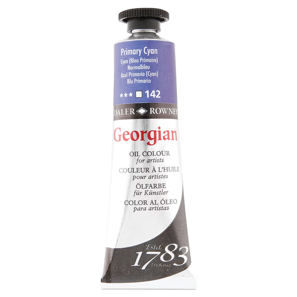 رنگ روغن جورجین دالررونی 38 میل تکی کد Primary Cyan G - 142