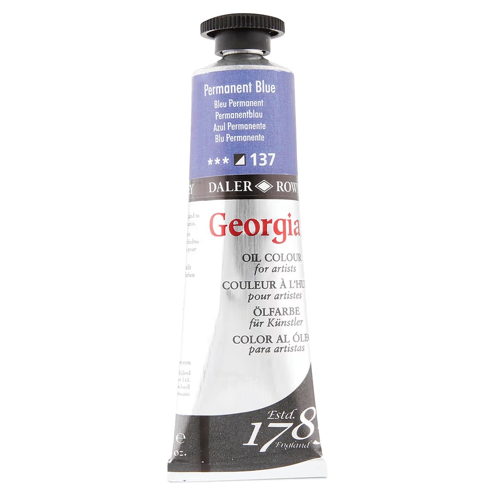 رنگ روغن جورجین دالررونی 38 میل تکی کد Permanent Blue G - 137