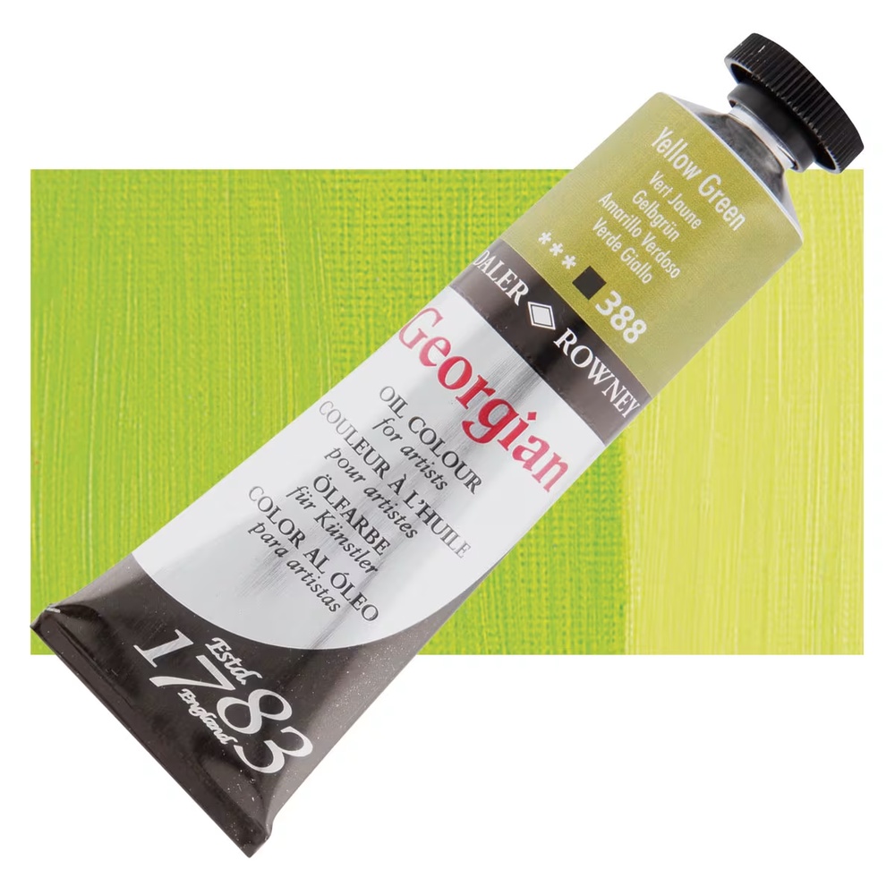 رنگ روغن جورجین دالررونی 38 میل تکی کد Yellow Green G - 388