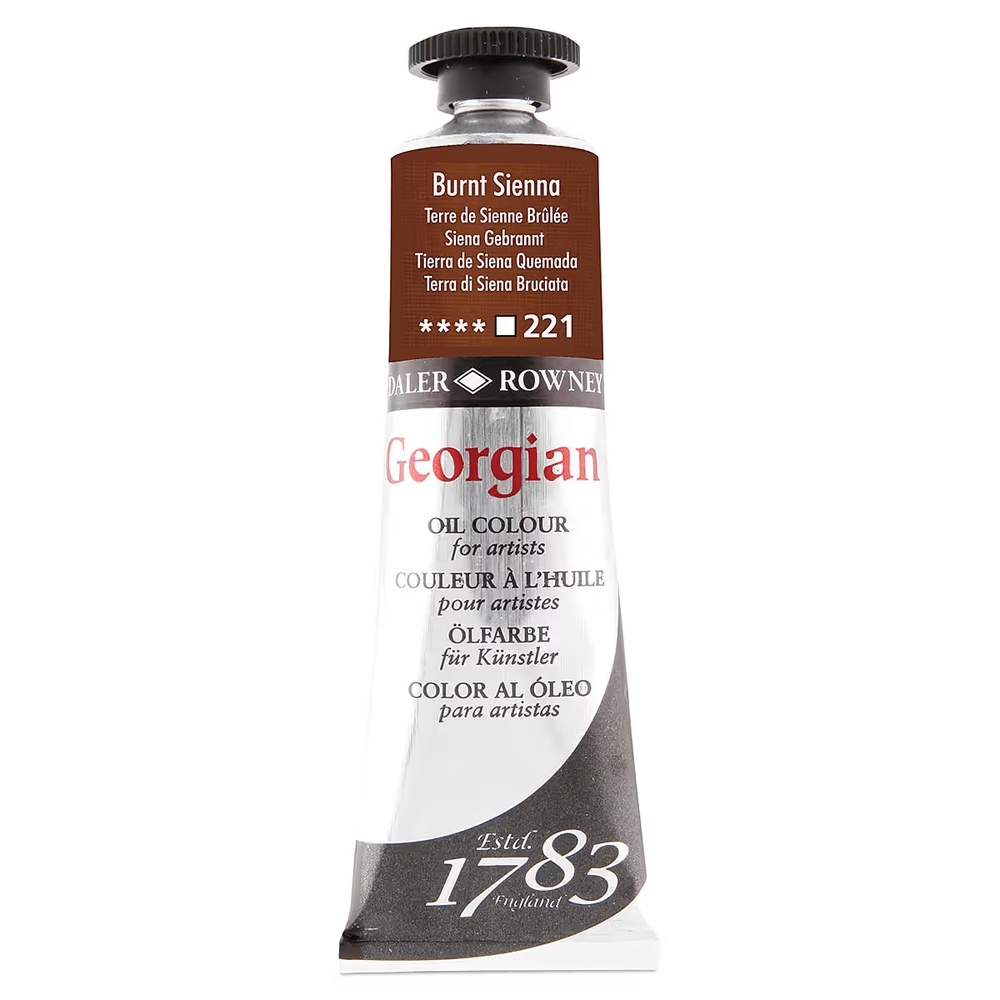 رنگ روغن جورجین دالررونی 38 میل تکی کد Burnt Sienna G - 221