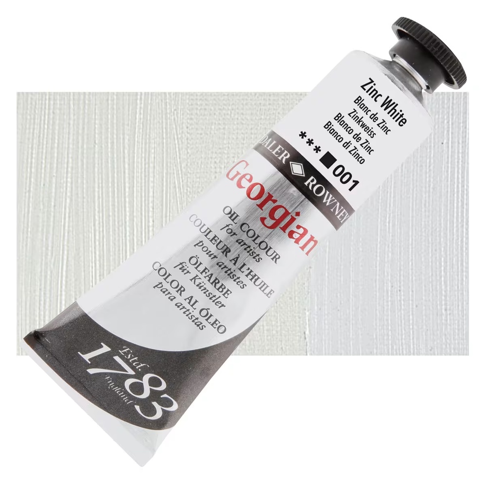 رنگ روغن جورجین دالررونی 38 میل تکی کد Zinc White G - 001