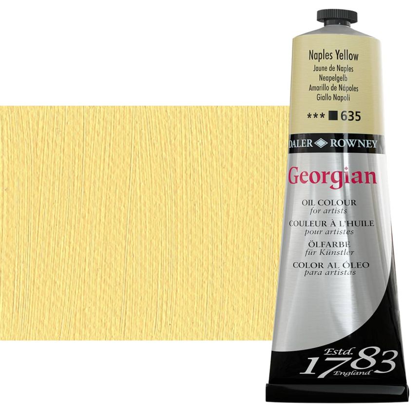 رنگ روغن جورجین دالررونی 38 میل تکی کد Naples Yellow G - 635