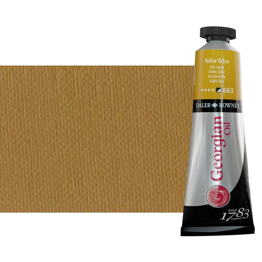 رنگ روغن جورجین دالررونی 38 میل تکی کد Yellow Ochre G - 663