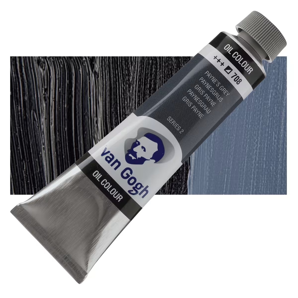 رنگ روغن ونگوگ 40 میل تکی کد Payne's Grey - 708