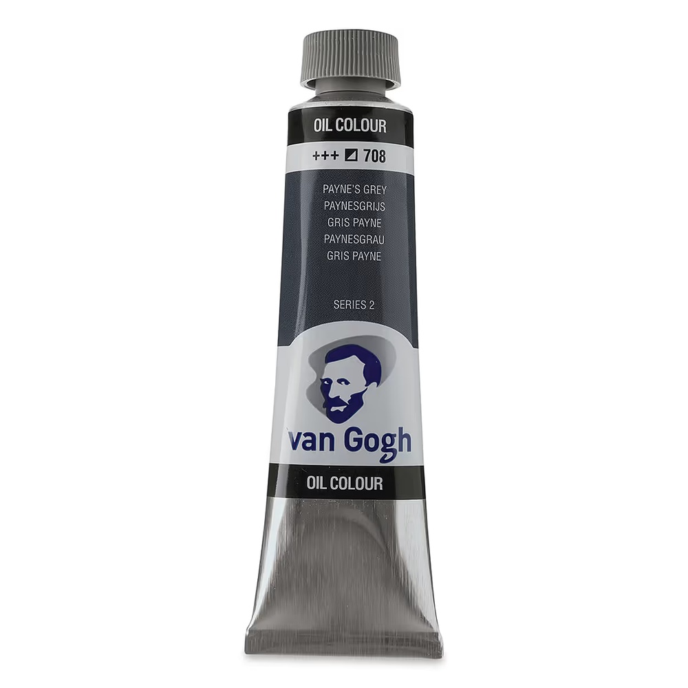 رنگ روغن ونگوگ 40 میل تکی کد Payne's Grey - 708
