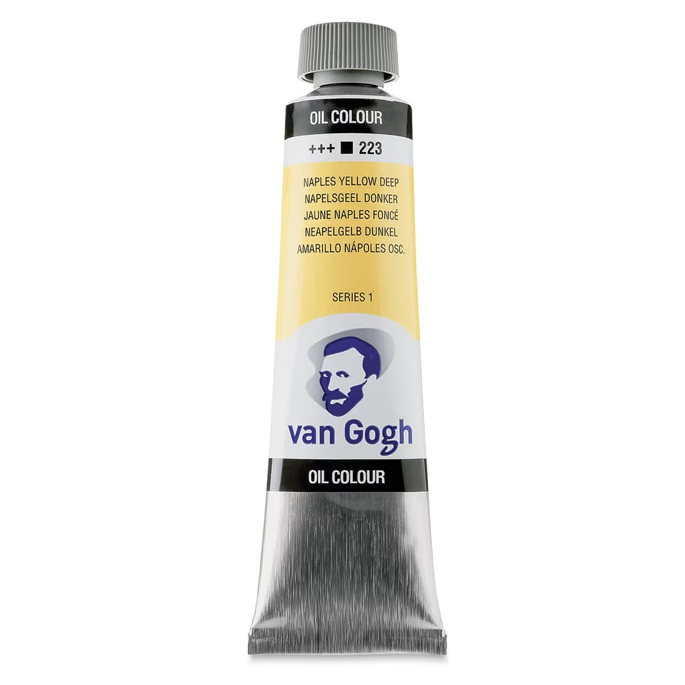 رنگ روغن ونگوگ 40 میل تکی کد Naples Yellow Deep - 223