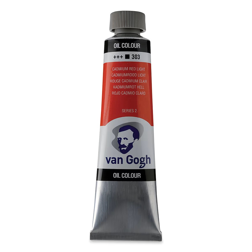 رنگ روغن ونگوگ 40 میل تکی کد Cadmium Red Light - 303