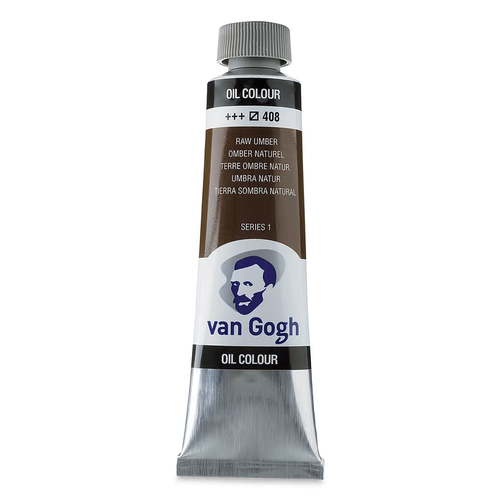 رنگ روغن ونگوگ 40 میل تکی کد Raw Umber - 408