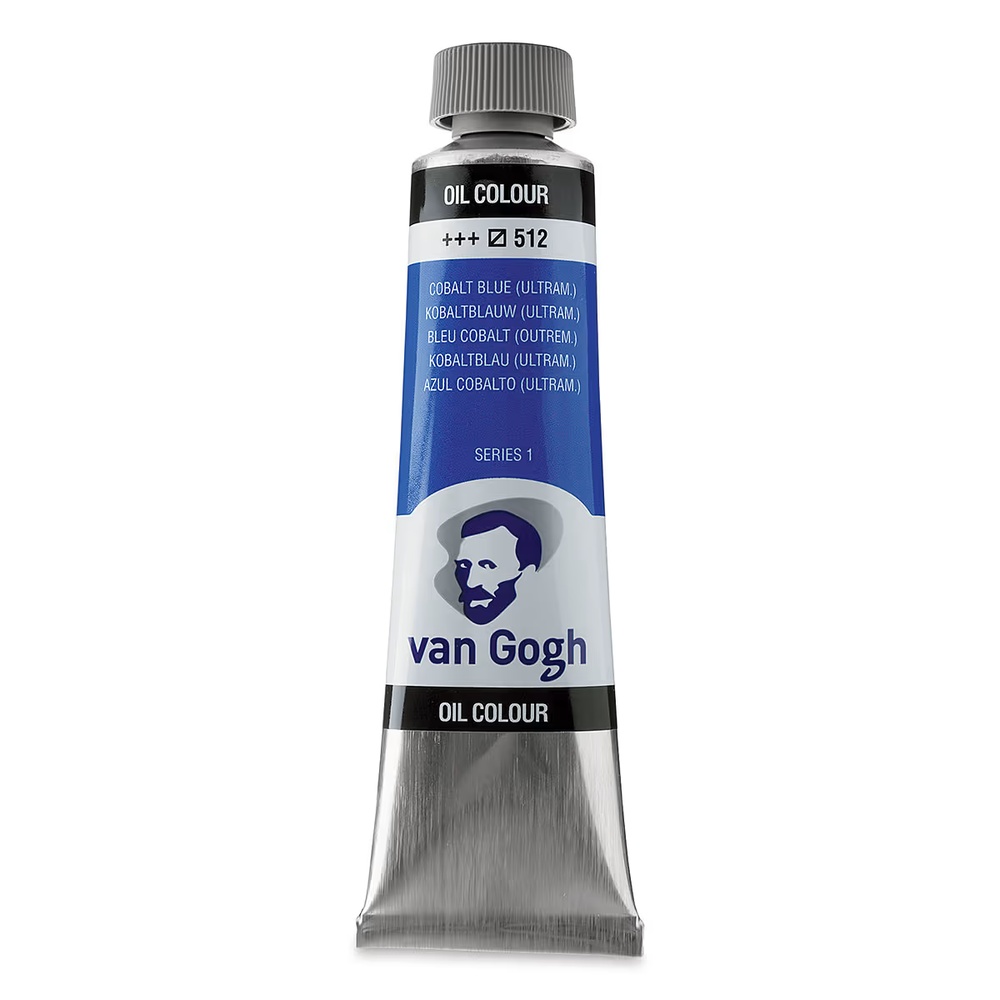 رنگ روغن ونگوگ 40 میل تکی کد Cobalt Blue Ultramarine - 512