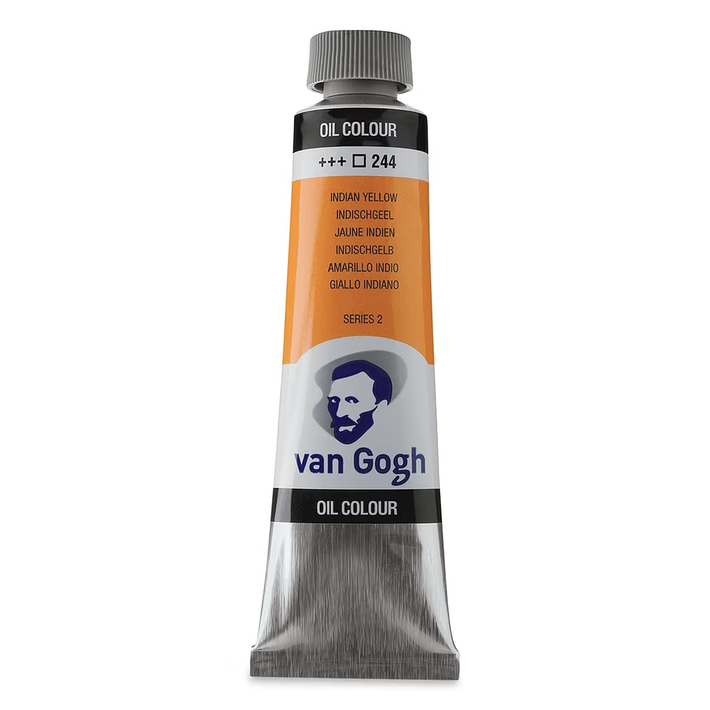 رنگ روغن ونگوگ 40 میل تکی کد Indian Yellow - 244