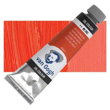 رنگ روغن ونگوگ 40 میل تکی کد Azo Red Medium - 393