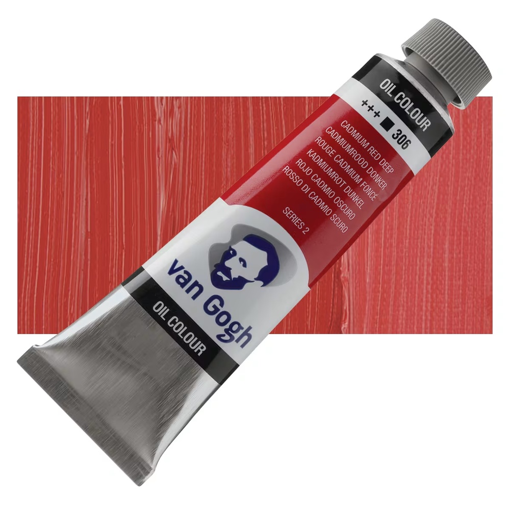 رنگ روغن ونگوگ 40 میل تکی کد Cadmium Red Deep - 306