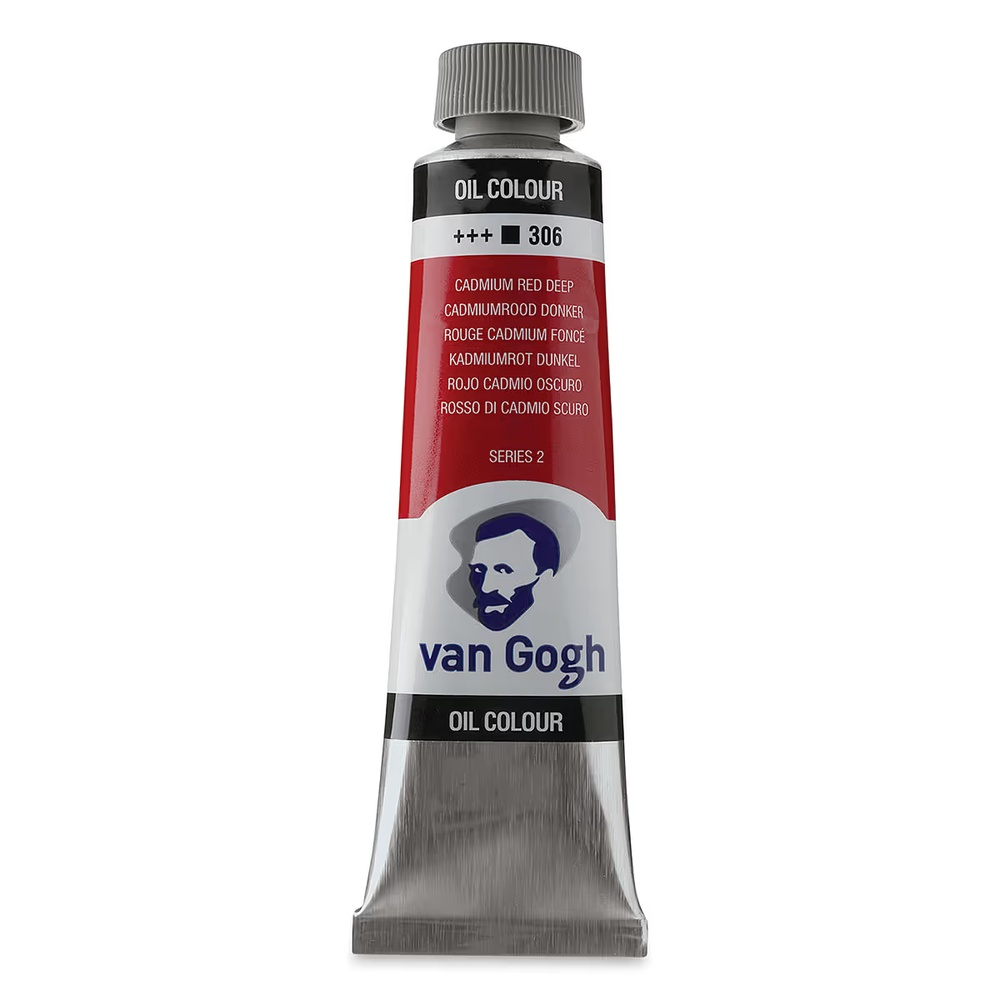 رنگ روغن ونگوگ 40 میل تکی کد Cadmium Red Deep - 306
