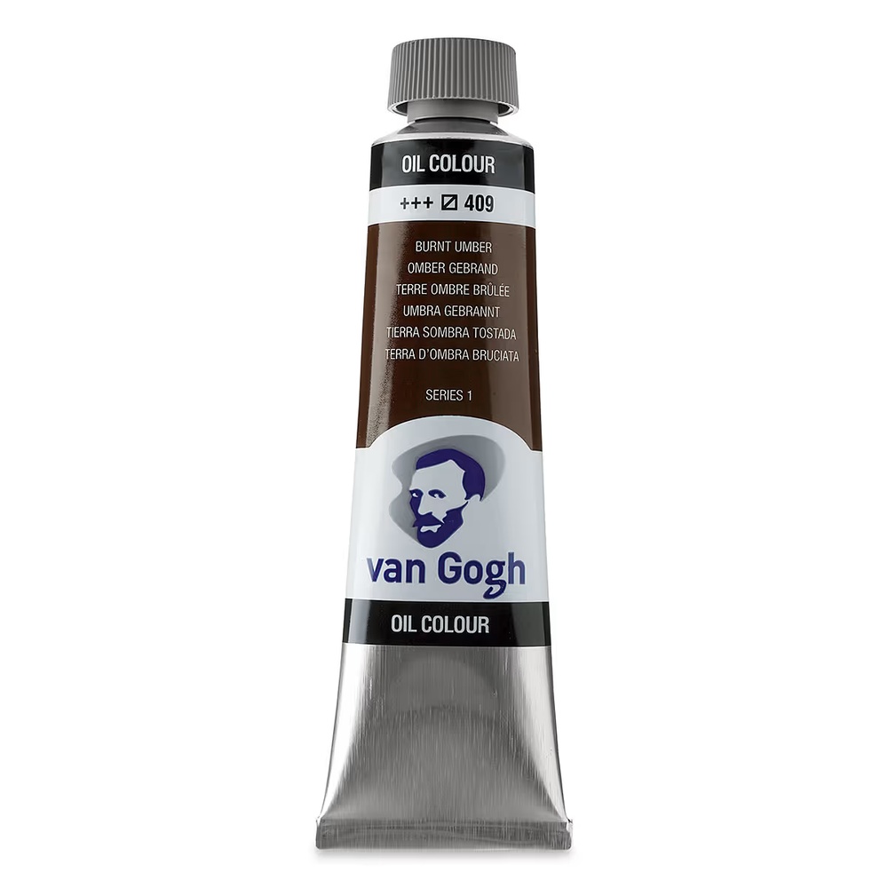 رنگ روغن ونگوگ 40 میل تکی کد Burnt Umber - 409