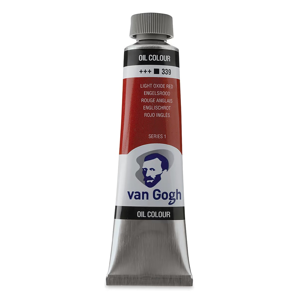 رنگ روغن ونگوگ 40 میل تکی کد Light Oxide Red - 339