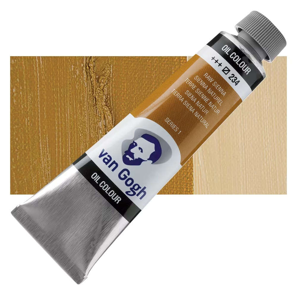 رنگ روغن ونگوگ 40 میل تکی کد Raw Sienna - 234