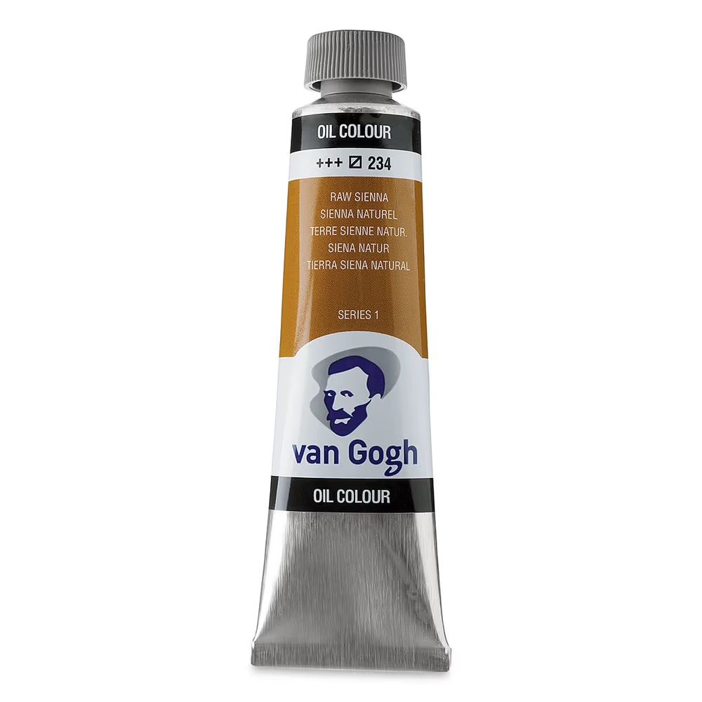 رنگ روغن ونگوگ 40 میل تکی کد Raw Sienna - 234