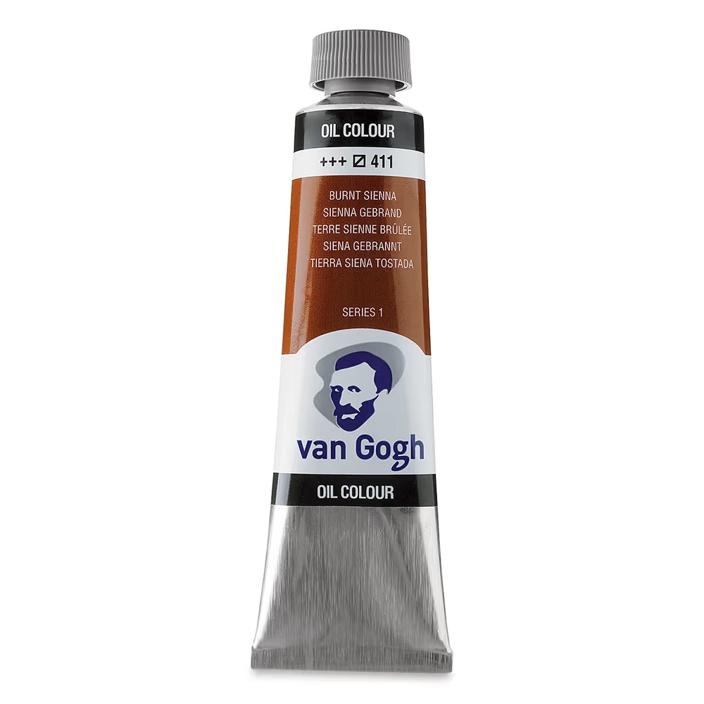 رنگ روغن ونگوگ 40 میل تکی کد Burnt Sienna - 411