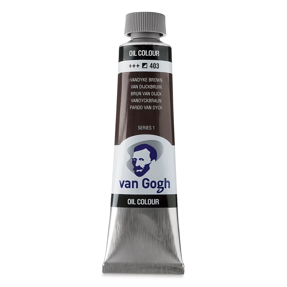 رنگ روغن ونگوگ 40 میل تکی کد Vandyke Brown - 403