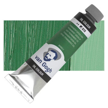 رنگ روغن ونگوگ 40 میل تکی کد Permanent Green Deep - 619