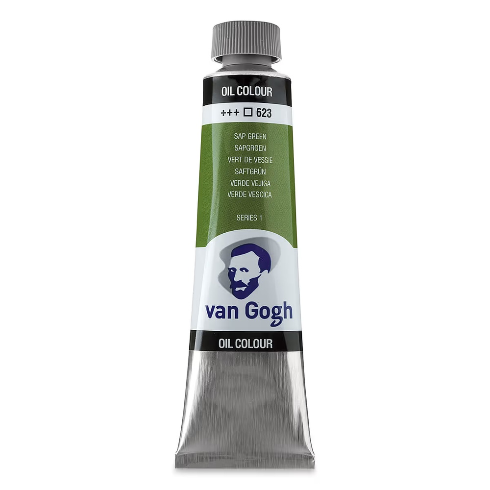 رنگ روغن ونگوگ 40 میل تکی کد Sap Green - 623