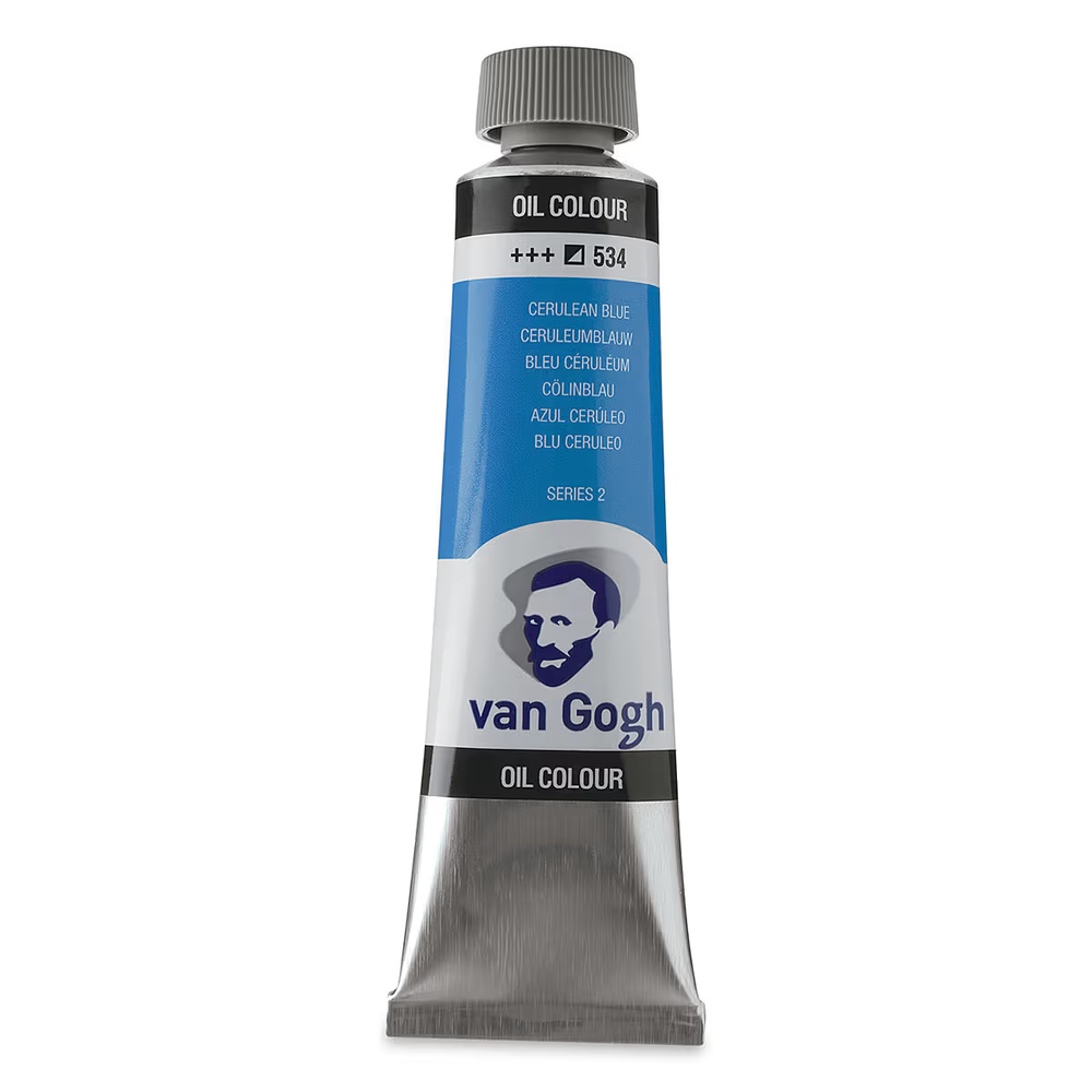 رنگ روغن ونگوگ 40 میل تکی کد Cerulean Blue - 534