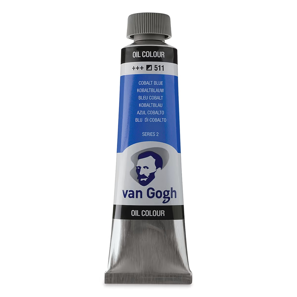 رنگ روغن ونگوگ 40 میل تکی کد Cobalt Blue - 511